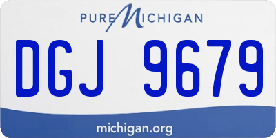 MI license plate DGJ9679