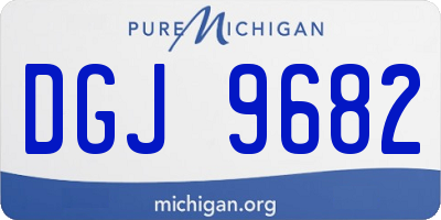 MI license plate DGJ9682