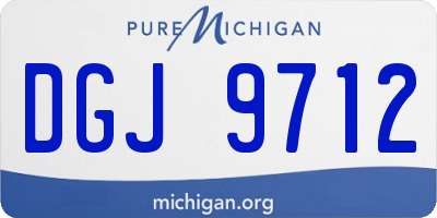 MI license plate DGJ9712