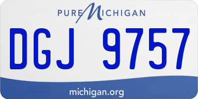 MI license plate DGJ9757