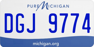 MI license plate DGJ9774