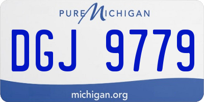 MI license plate DGJ9779
