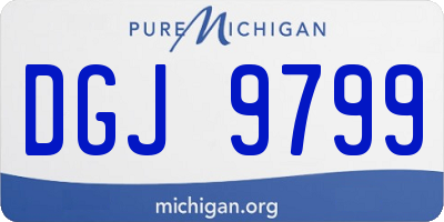 MI license plate DGJ9799