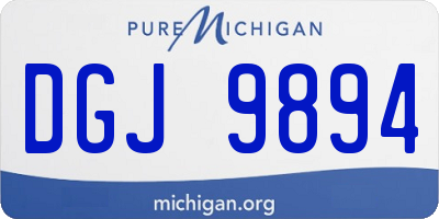 MI license plate DGJ9894