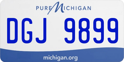 MI license plate DGJ9899