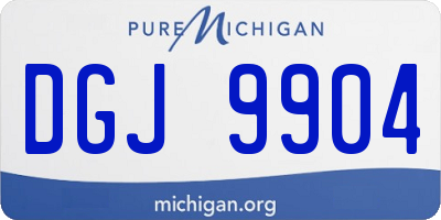 MI license plate DGJ9904