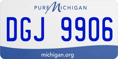 MI license plate DGJ9906