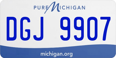 MI license plate DGJ9907