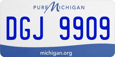 MI license plate DGJ9909