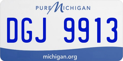MI license plate DGJ9913