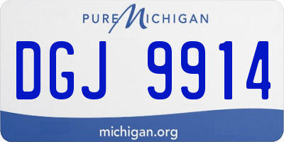 MI license plate DGJ9914