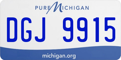 MI license plate DGJ9915