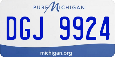 MI license plate DGJ9924