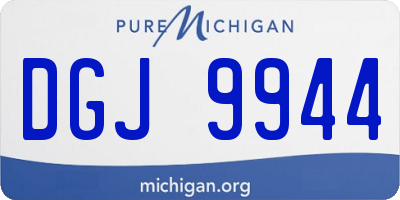MI license plate DGJ9944