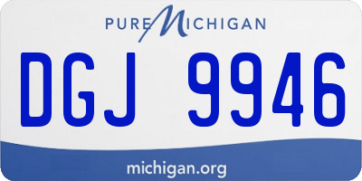 MI license plate DGJ9946