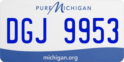 MI license plate DGJ9953