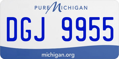 MI license plate DGJ9955