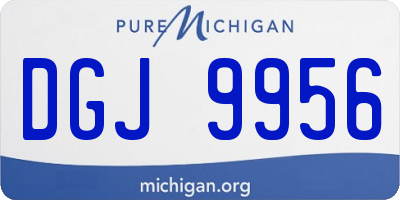 MI license plate DGJ9956