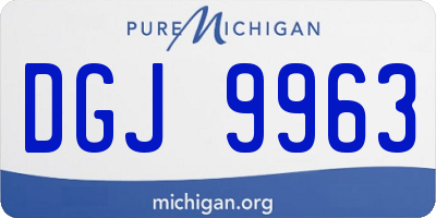 MI license plate DGJ9963