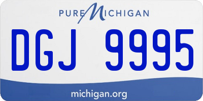 MI license plate DGJ9995