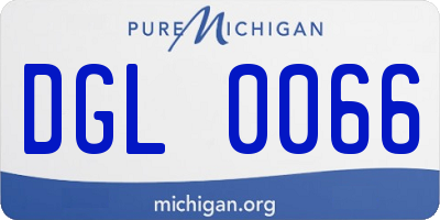 MI license plate DGL0066