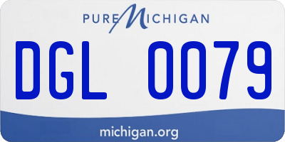MI license plate DGL0079