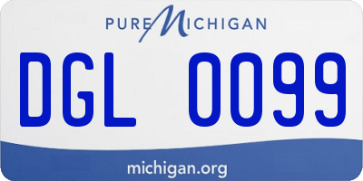 MI license plate DGL0099