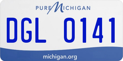 MI license plate DGL0141