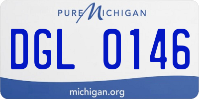 MI license plate DGL0146