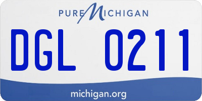 MI license plate DGL0211