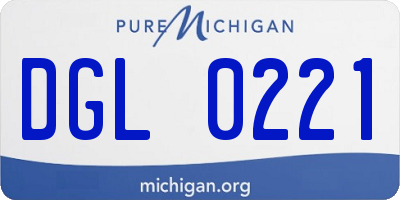 MI license plate DGL0221
