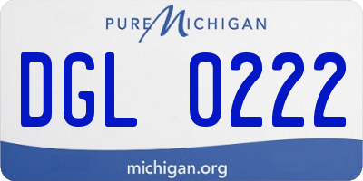 MI license plate DGL0222