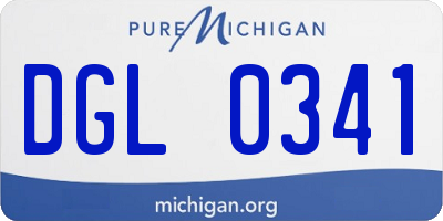 MI license plate DGL0341