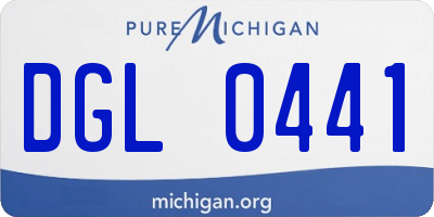 MI license plate DGL0441