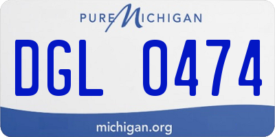MI license plate DGL0474