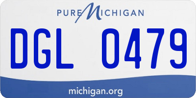 MI license plate DGL0479
