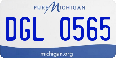 MI license plate DGL0565