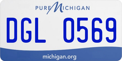 MI license plate DGL0569