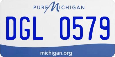 MI license plate DGL0579