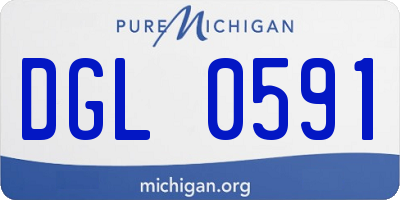 MI license plate DGL0591