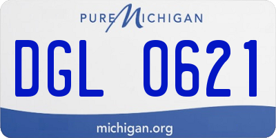 MI license plate DGL0621