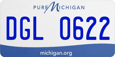 MI license plate DGL0622