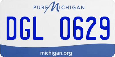 MI license plate DGL0629