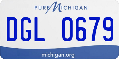 MI license plate DGL0679