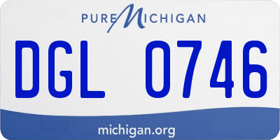 MI license plate DGL0746