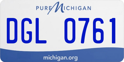 MI license plate DGL0761