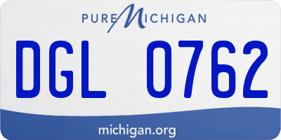MI license plate DGL0762