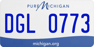 MI license plate DGL0773
