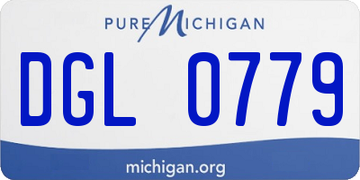 MI license plate DGL0779