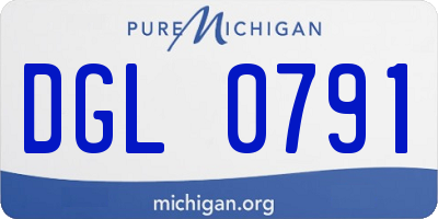 MI license plate DGL0791